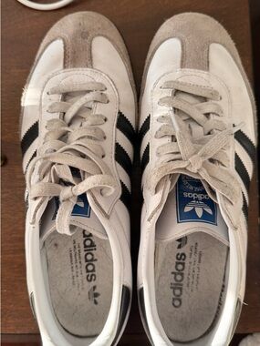 adidas White & Black Retro Low-Top Sneakers